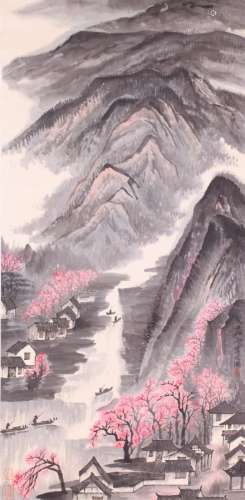 CHINESE SCROLL PAINTING SONG WENZHI
