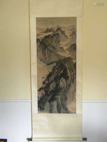 CHINESE SCROLL PAINTING SONG WENZHI