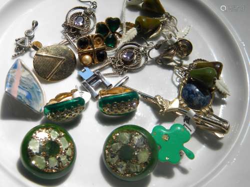 Group of Jewelry with Different Stones