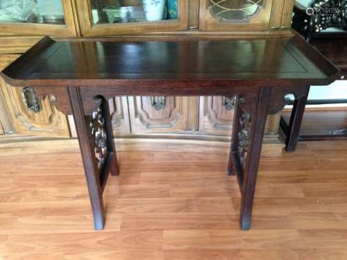 ANTIQUE HARDWOOD TABLE