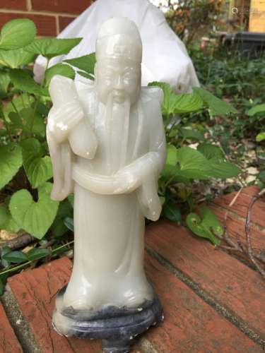 Antique Chinese Stone God Statue