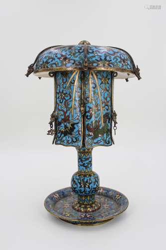 18TH CENTURY CHINESE CLOISONNE CENSER