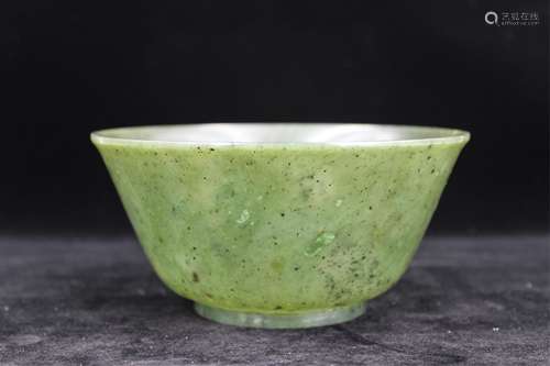 CHINESE SPINACH JADE BOWL