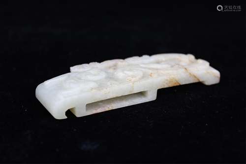 CHINESE WHITE JADE SWORD ORNAMENT