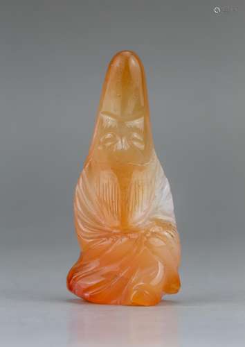 CHINESE AGATE GUANYIN PENDANT