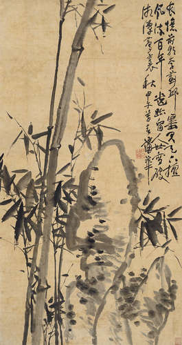 蒲华 1832～1911 墨竹 镜心 水墨纸本