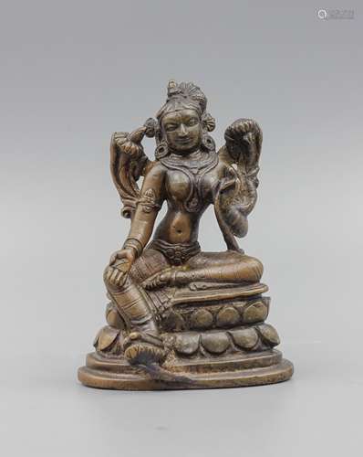 PALA STYLE BRONZE FIGURE OF SEATED TARA