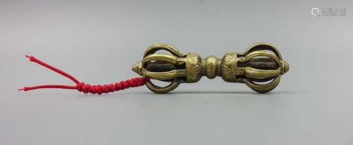 CHINESE MING DYNASTY GILT BRONZE VAJRA