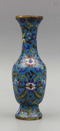 CHINESE CLOISONNE ENAMEL FLOWER VASE