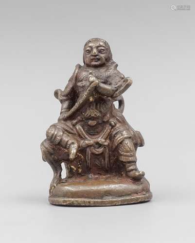 CHINESE BRONZE FIGURE OF ZHENWU DADI