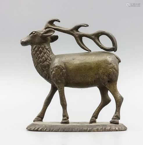 CHINESE BRONZE FIGURE OF DEER