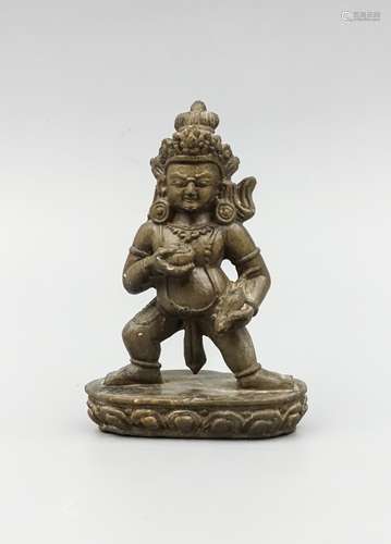 CHINESE STONE FIGURE OF VAISRAVANA