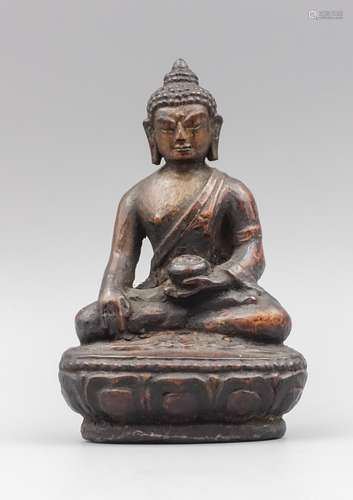 CHINESE WOOD CARVED SEATED SHAKYAMUNI