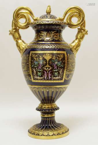 Royal Vienna Double Hand Covered Vase