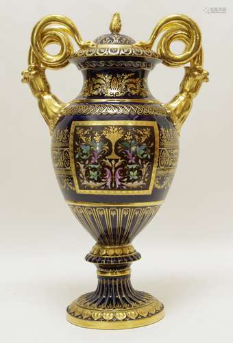 Royal Vienna Double Hand Covered Vase