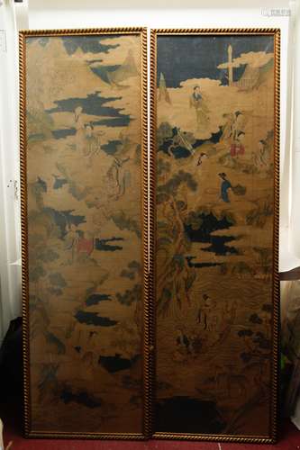 Pair of Chinese 19/20th C. Paintings