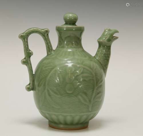 Chinese Porcelain Long Quan Teapot