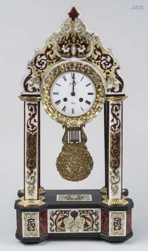 19C French Boulle Inlaid Clock