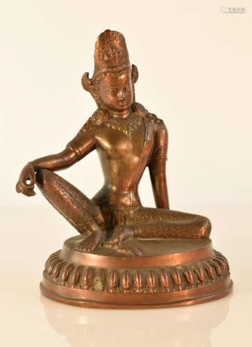 Nepalese Bronze Seated Kuanyin