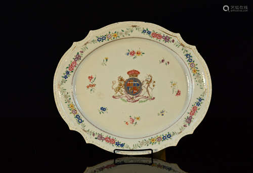 Chinese Export Porcelain Platter Scott Land