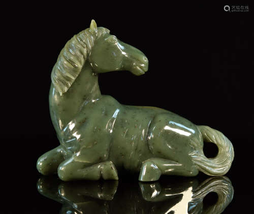 Chinese Spinach Green Jade Horse