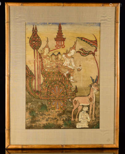 Antique Siamese Thai Painting