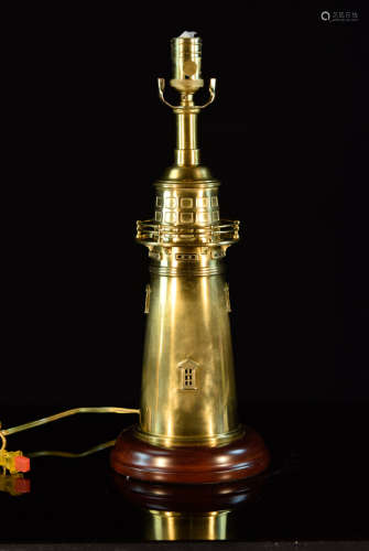Unique Brass Sea Lantern Lamp by Ralph Lauren