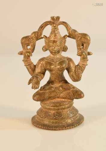 Indian Bronze Deity with Four Hand