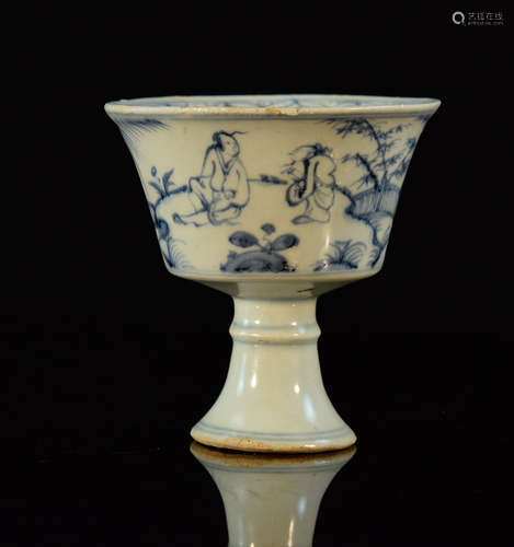 Chinese Blue White Porcelain Cup