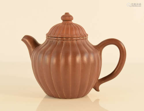 Chinese Yixin Teapot of Melon Shape