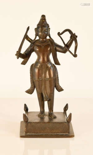 Antique Standing Nepalese Bronze Figurine