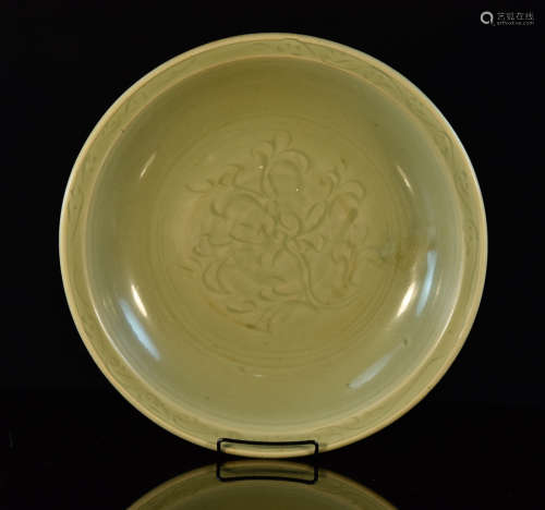 Chinese Ming Celadon Porcelain Charger