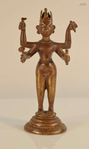 Indian Male Figurine with Four Arm