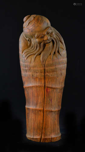 Chinese Carved Bamboo Shoulao