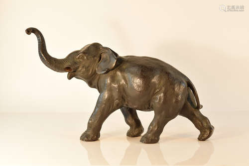 Larger Japanese Bronze Elephant