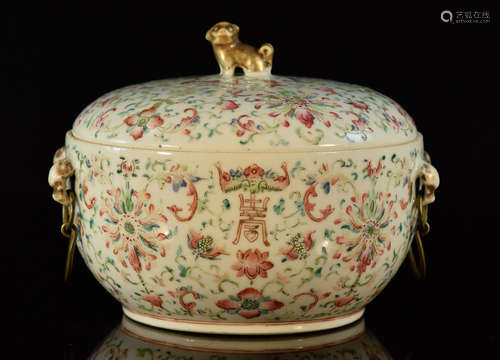 Chinese Porcelain Covered Bowl