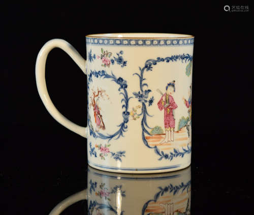 Chinese Export Cup - Lady with Child Scene