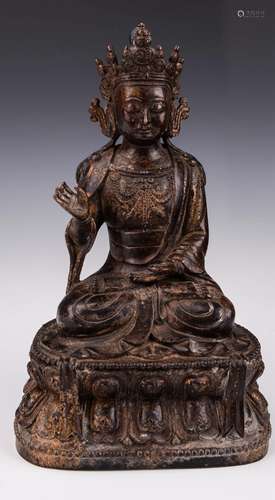 CHINESE BRONZE FIGURE OF BUDDHA