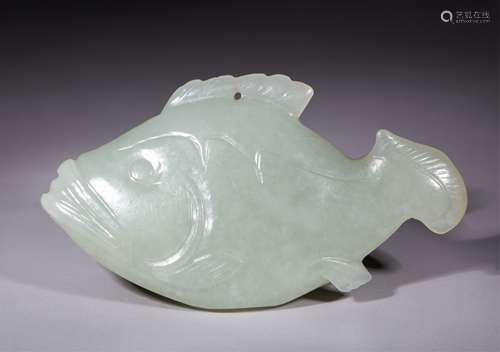 CHINESE JADE FISH PENDANT