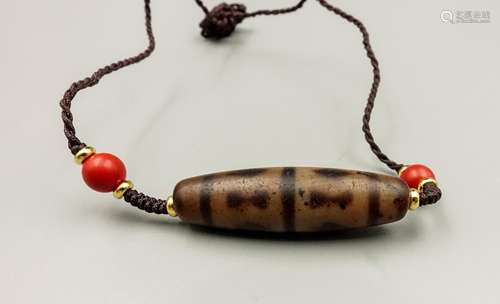 CHINESE DZI BEADS NECKLACE