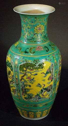 Chinese Famille Verte Vase