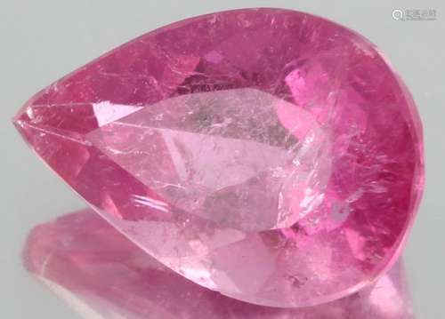 3.7ct Pink Tourmaline Pear Cut