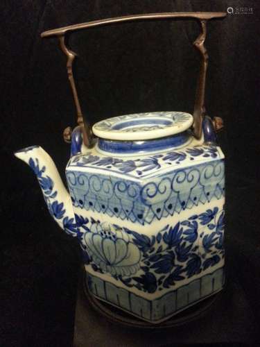 ANTIQUE PORCELAIN Teapot