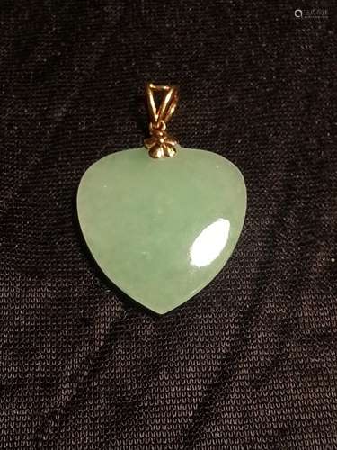 CHINESE 14K COLD JADE