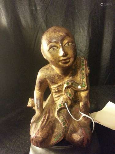 Antique Chinese WOOD PUDA