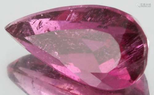 3.75ct Rubellite Tourmaline Pear Cut