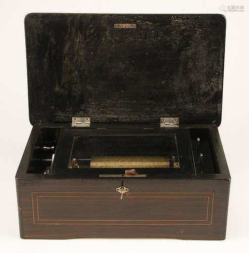 19th century Swiss cylinder music box