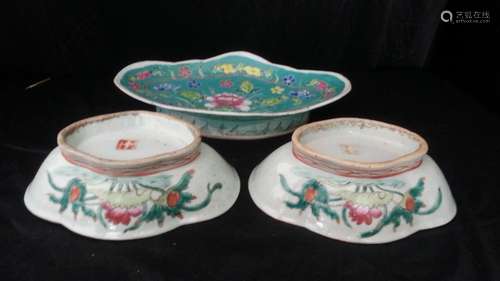 3 Antique Chinese Porcelain Bowl