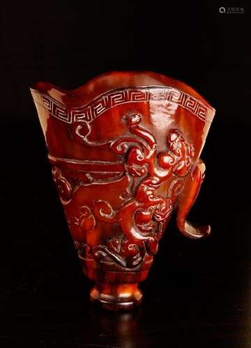 Chinese Carved Cup