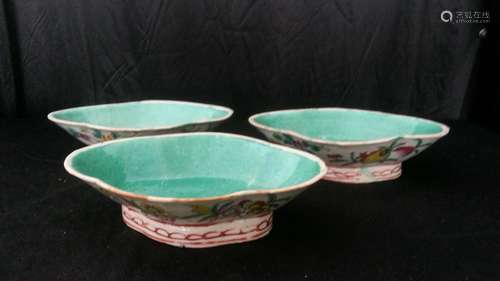 3 Antique Chinese Porcelain Bowl